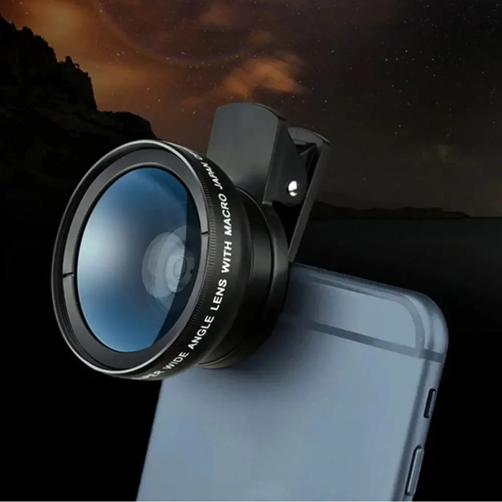 Macro HD Camera Lens 2 in 1 Mobile Phone 0.45 Times Ultra Wide Angle 12.5 Times